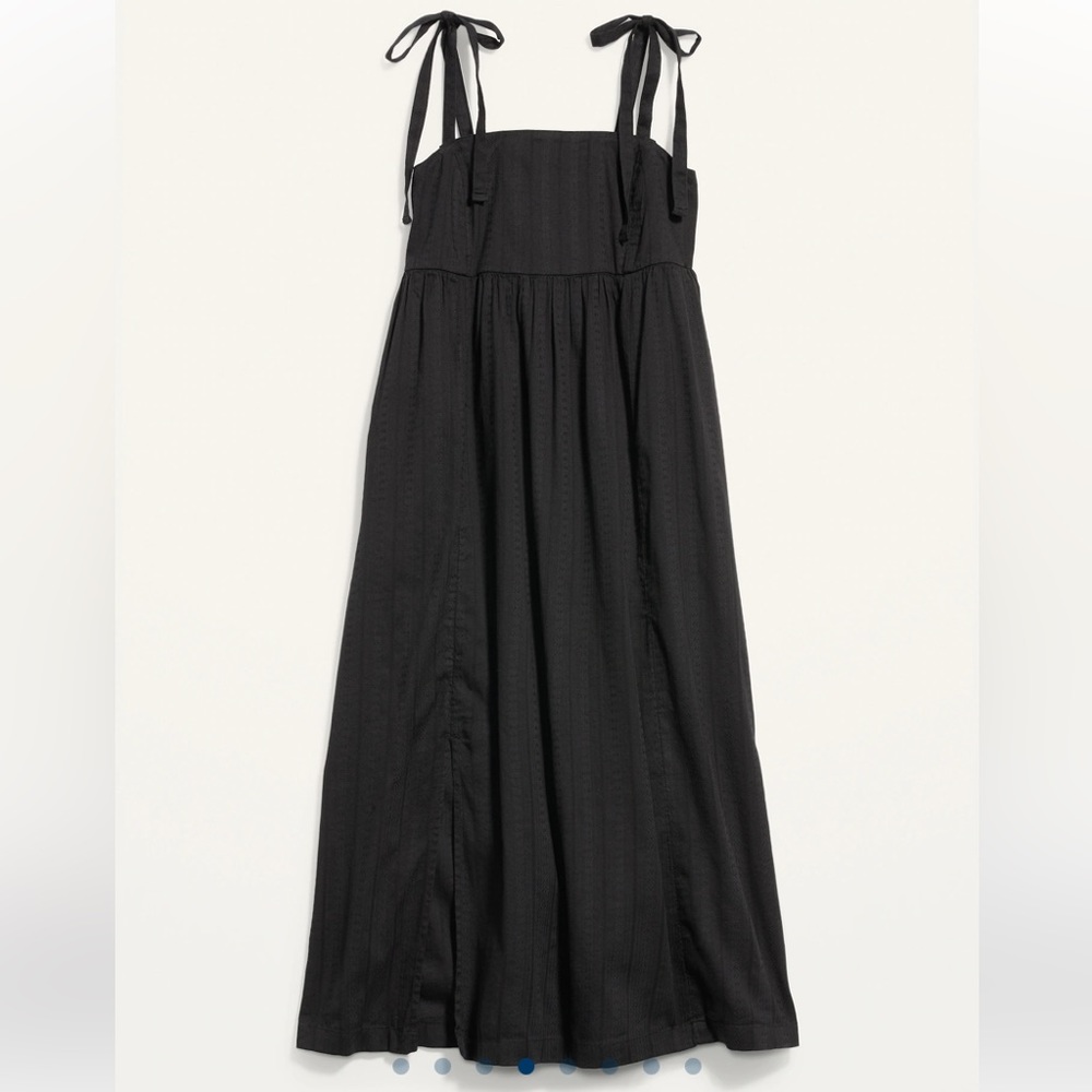 Old Navy Tie-Shoulder Babydoll Midi Dress